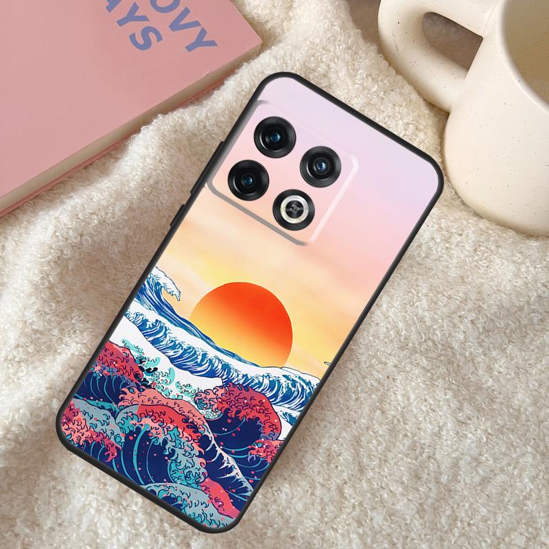 Japanese Wave Art Case For OnePlus Nord N10 N20 N100 N200 CE 2 Lite OnePlus Ace 8T 9R 10T 9RT 9 11 10 Pro Cover