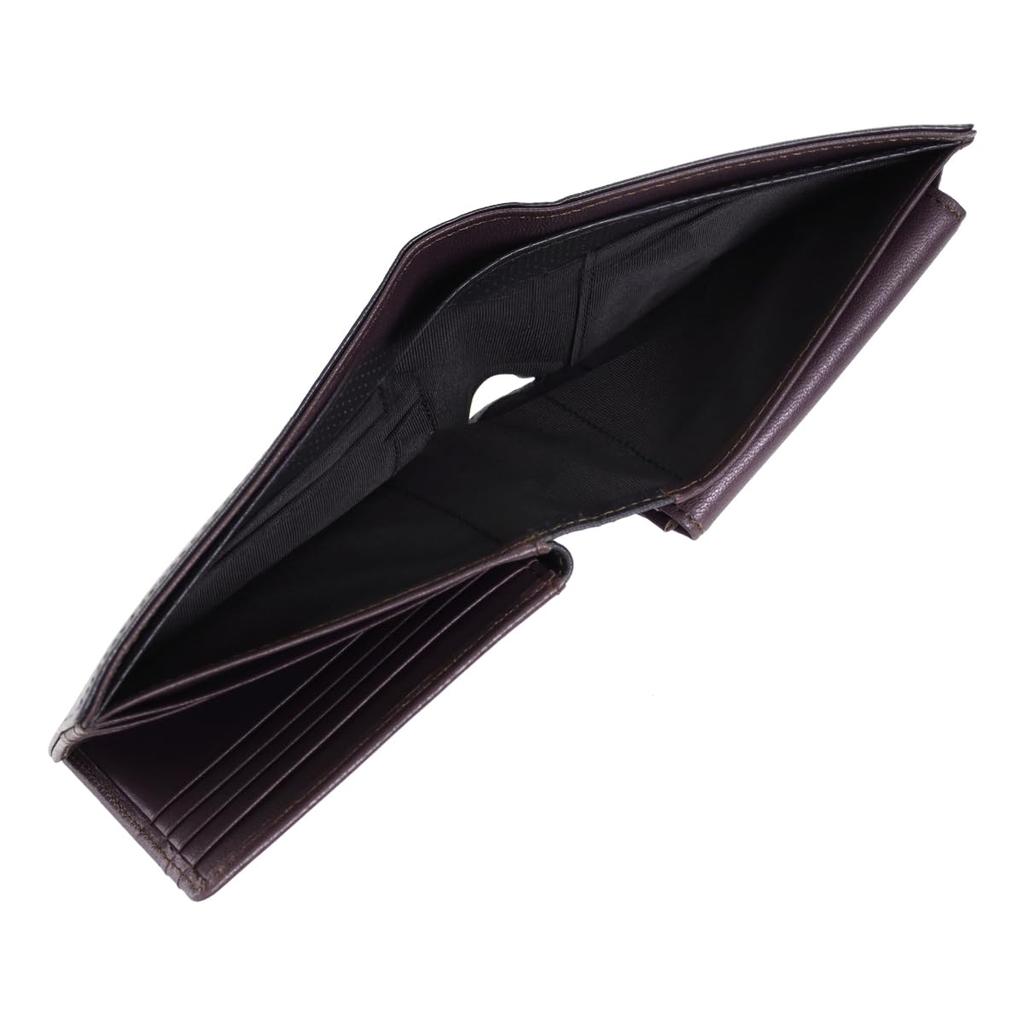 Neu Interesse Bifold Wallet, Wickeln 3172, with Bill Compartment, Cowhide and Sheepskin Leather, Men's [06] Black X Green