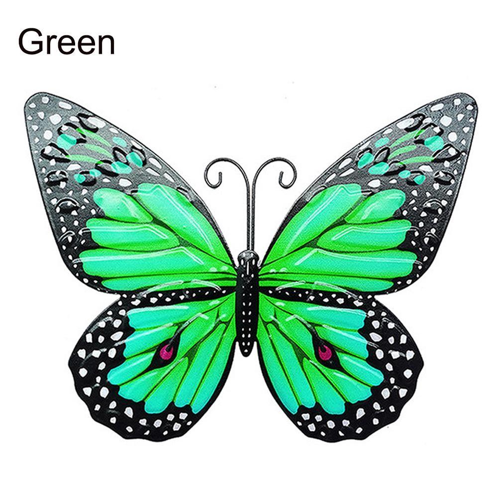 Motýlí nástěnná dekorace zahradní ozdoba kovoví motýli dekorace dekorativní dotek