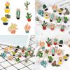 Unique Cartoon Creative Cactus Brooch Pin Accessory For Fashionable Apparel Use