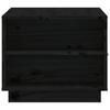 Vidaxl Stolik Kawowy, Czarny, 100X50X41 Cm, Lite Drewno Sosnowe