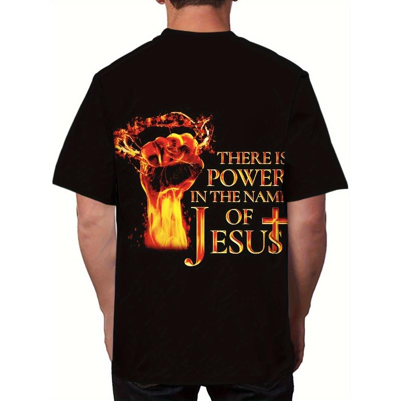 European sizes Men's Fist Print T-shirt, Casual Short Sleeve Crew Neck Tee, Men's Clothing For Outdoor, Casual Comfortable Shirt For Men