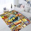 Retro America Historic Route 66 Mother Road Carpet Rug for Home Living Room Bedroom Sofa Doormat Decor Non-slip Floor Mat