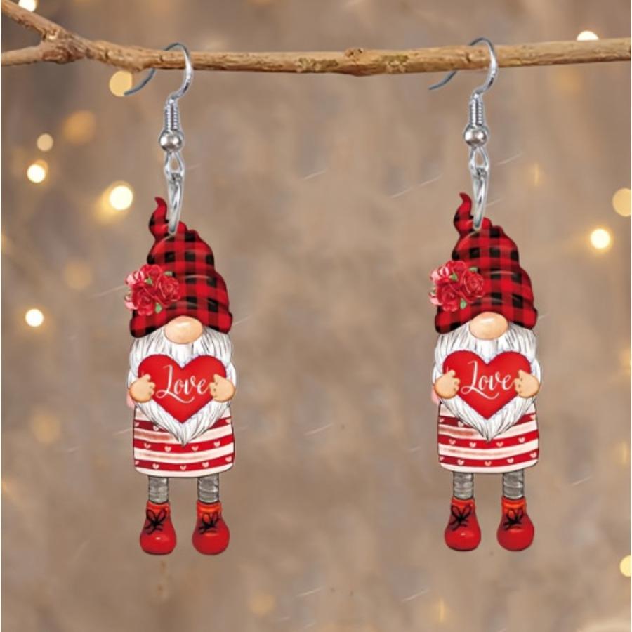 Cross-border Hot Sale Santa Series Earrings Fun Christmas Day Atmosphere Cartoon Santa Earrings