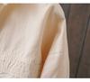 Women's Casual Korean Style Cotton Shirt Jacket - Loose, Slimming, Artistic, Lapel Design for Spring