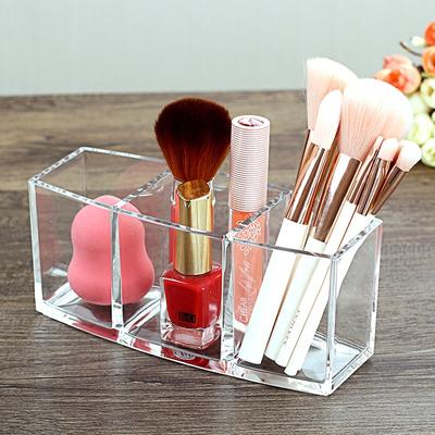 Scatola portaoggetti per cosmetici in acrilico, porta pennelli per il trucco, porta rossetto, matita per sopracciglia, espositore per il bagno, diamante