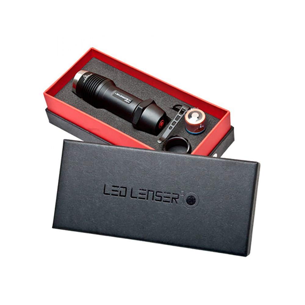 Ledlenser F1 Black LED Military 1 Battery Japanese Flashlight, Grade, CR123A, [Official Product]