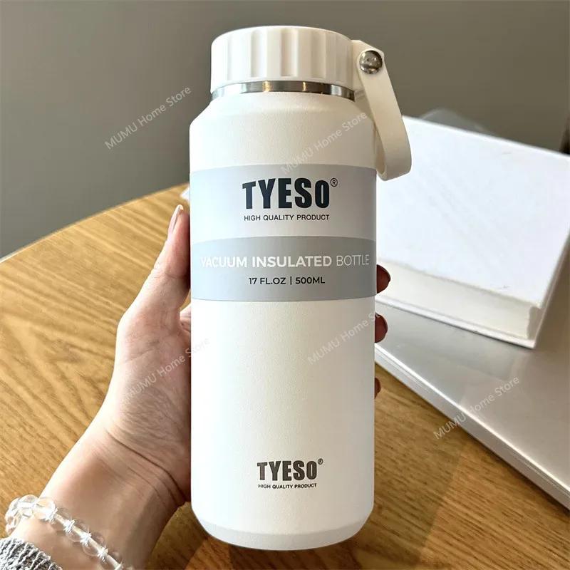 TYESO 510ML/710ML 304 Stainless Steel Vacuum Flask Sport Water Bottle Keep Cold and Heat Thermal Mug Travel Insulated Mug