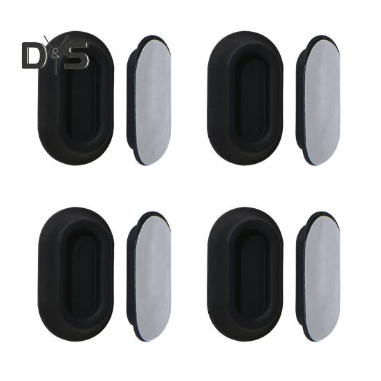 4 Pairs Magnetic Remote Control Holder Easy To Install Self-Adhesive Wall Mount Remote Control Organizer