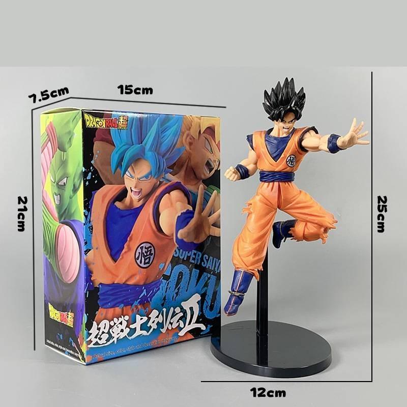 Exquisite Dragon Ball Z Super Saiyan Goku And Gohan Battle Model Anime Figurine Set