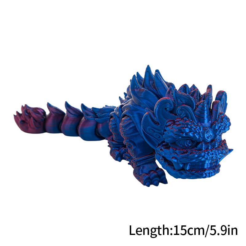 3D Printed Lions Articulated Joint 15cm Chinese Lion Dance Home Office Desktop Decoration Ornament Spring Festival Toys