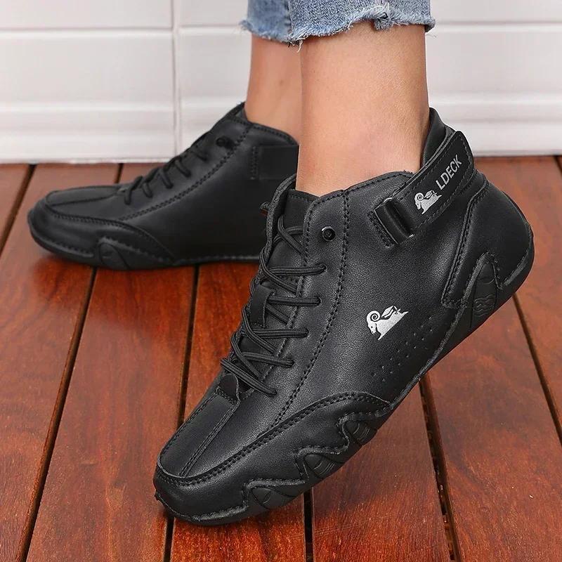 Damen Reiseschuhe Modisch Street Retro Langlebig Wasserdicht Weichsohlige Schnürschuhe Hohe Qualität Rutschfest Wanderstiefel