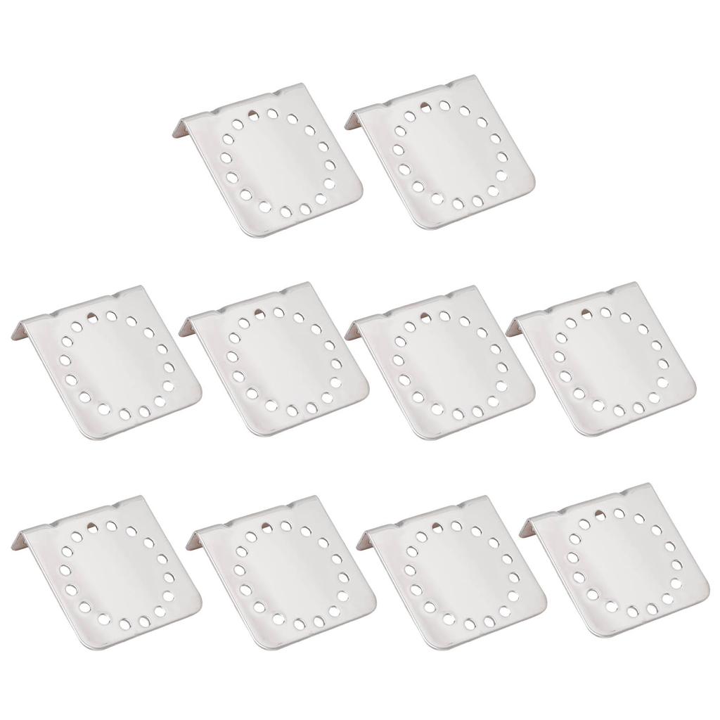 10 Pcs Angle Bracket Galvanized Angle Holder Corner Brace for Electric Fencing System Round Rod