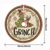 Christmas Tree Skirt New Greentown Cartoon Tree Skirt 90CM Digital Printing Christmas Creative Decoration Tree Fence