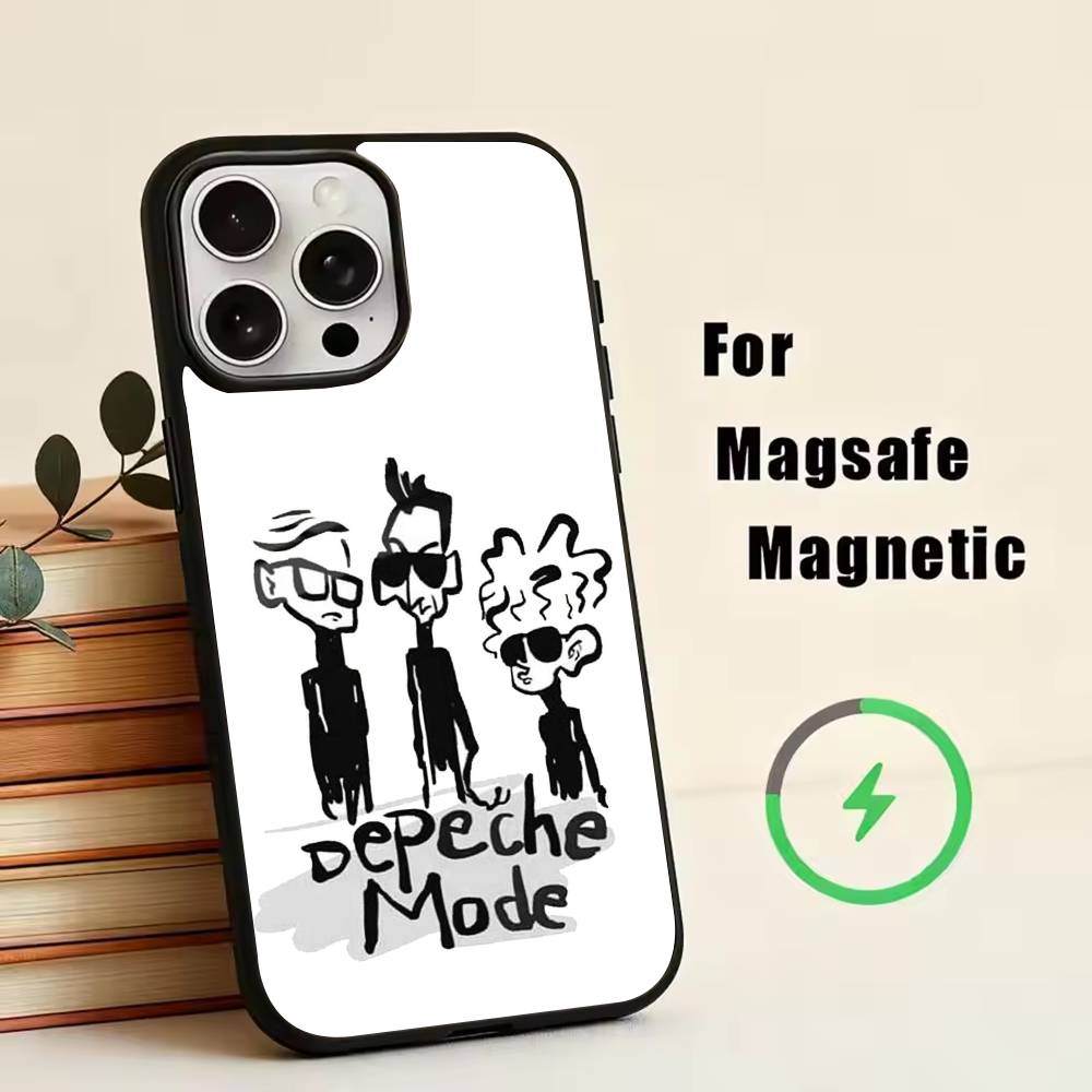 DM-Depech Band Mode  Phone Case For iPhone17,16,15,14,13,12,11 Plus,Pro Magnetic with Magsafe Wireless Charging