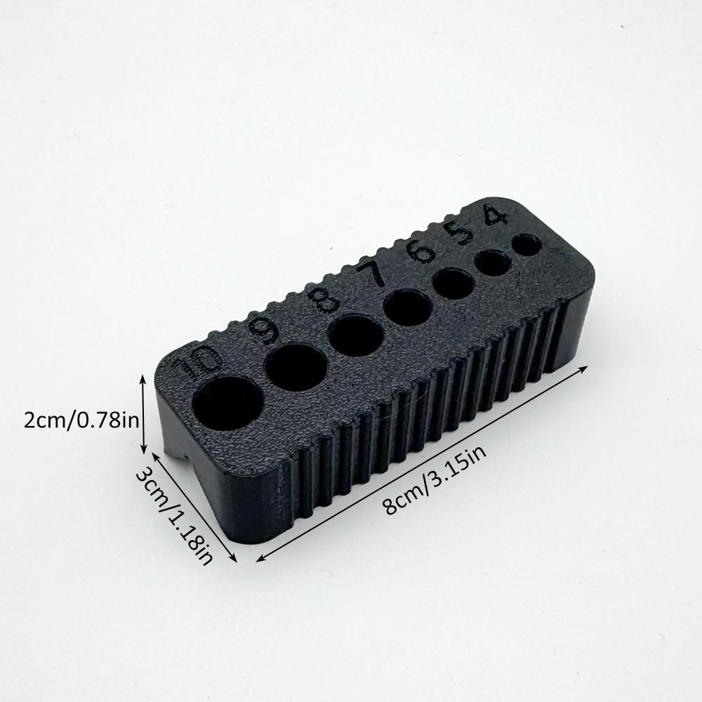 Portable Plastic Drill Guide, Metric Accurate Drilling Jig Reusable Woodworking Tool