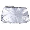 Titanium Silver Folding Car Sunshade - UV and Heat Protection for Windshield