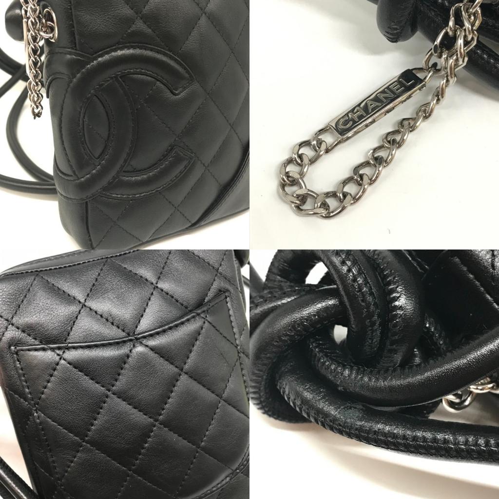 Used CHANEL Cambon lineShoulder Bag leather Women