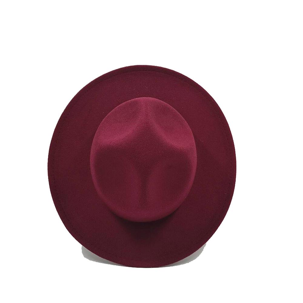 Nuovo Cappello da Ranger Cappello Fedora a Corona Alta Per Uomo Donna Stile Vintage Britannico Accessorio Cinturino Cappello Cappello a Tesa Larga per Festa Jazz Palco