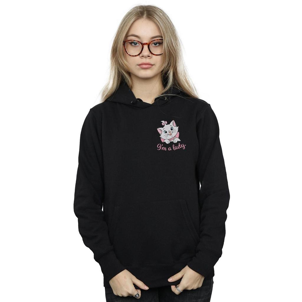 Disney Womens/Ladies Aristocats Marie IÂ´m A Lady Breast Print Hoodie