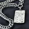 Men Women The "Chinese LONG" Pendant Chain Stainless Steel Burnishing Necklace
