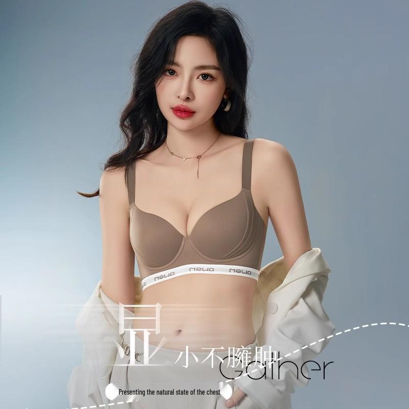 Women's Seamless Summer Underwear: Thin, Adjustable, Anti-Sagging Sports Bra for All Bust Sizes