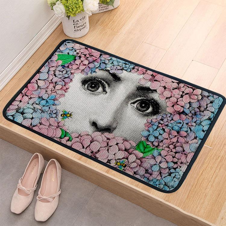 

Minimalist Striped Non-Fade Rug for Contemporary Living Room Aesthetics, Neutral Tone Floor Carpet