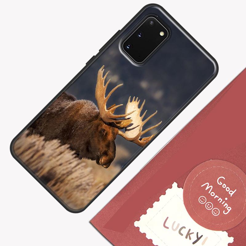 Stag Bull Moose Reindeer Deer Phone Case For Samsung Galaxy S26 S25 S24 S20 S21 S22 S23 Ultra S10 Plus S25 FE Cover Shell
