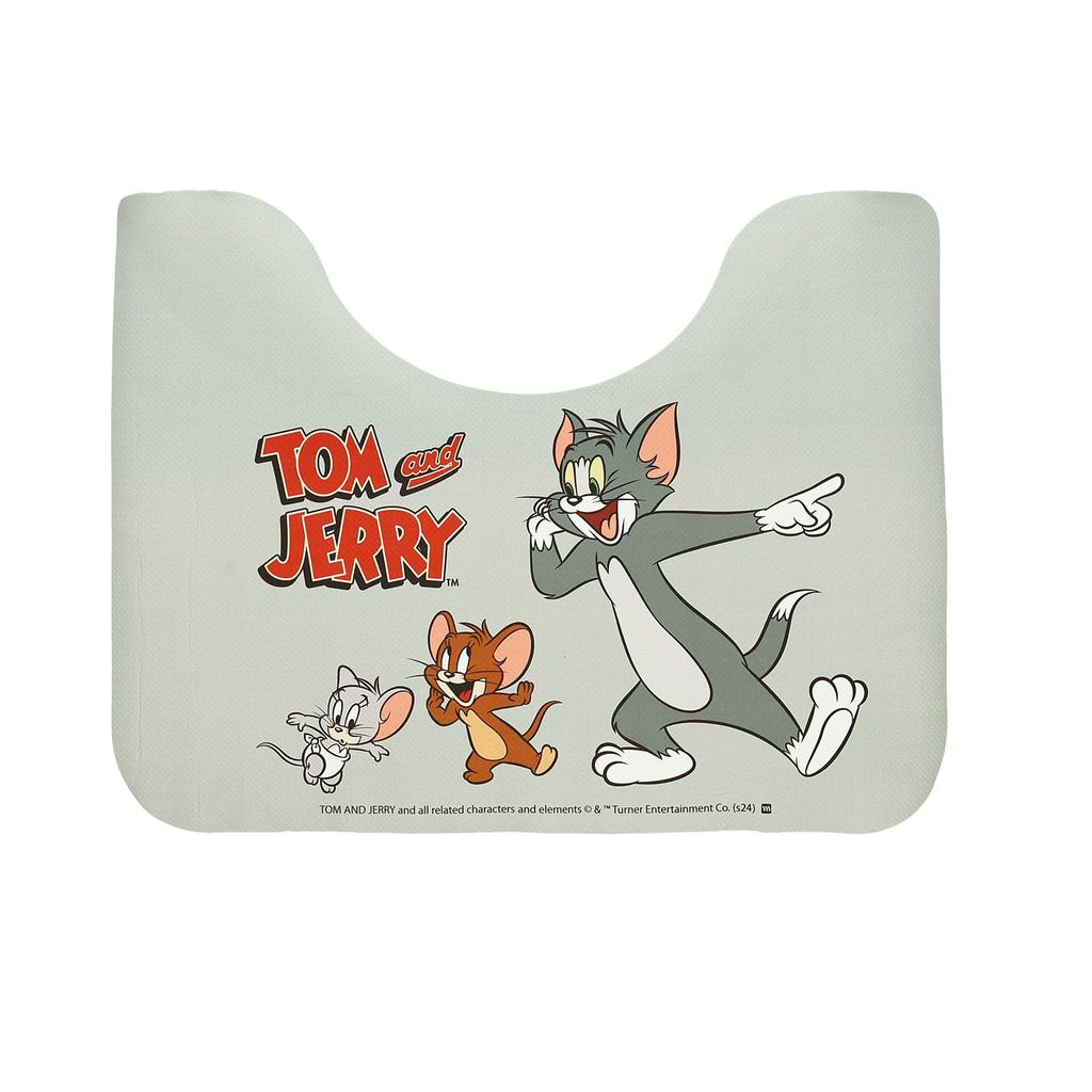 Marushin Tom and Jerry Dancing Friends Toilet 4116018500 Mat, Wipeable, Water-Repellent, Non-Slip PVC,