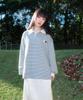 ROSEFRANTZ Stripe Collar Long Sleeve [Gray]
