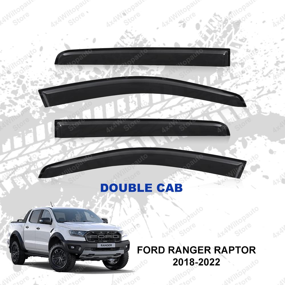 

Дефлекторы оконные солнцезащитные дождевики для Ford Ranger T6 T7 T8 2012-2025 Wildtrak XL XLT XLS Ветровики оконные Автомобильные аксессуары для экстерьера