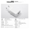 PD20W EU Charger Head for Apple, Huawei, Xiaomi - Ultra-Fast PD/QC Mobile Phone Flash Charger
