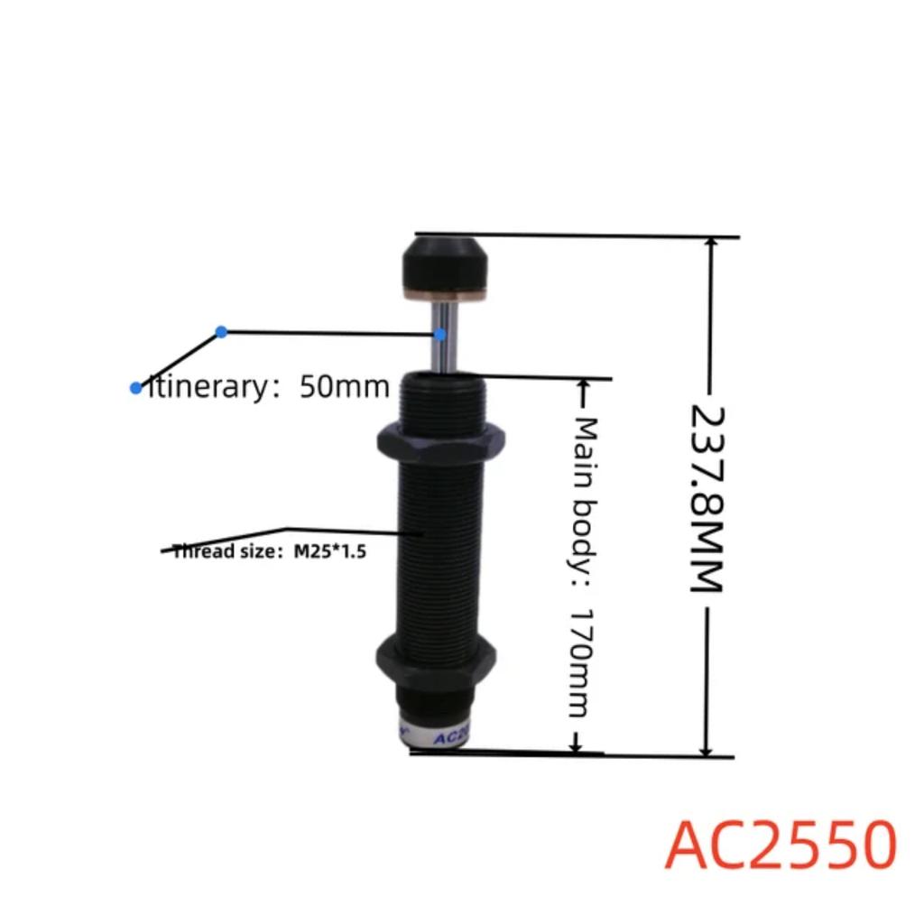 AC Series Shock Absorbers Pneumatic Oil Hydraulic Buffers  a Range of Damper Models AC1420 1425 2016 2020 2025 2050 2025 2030