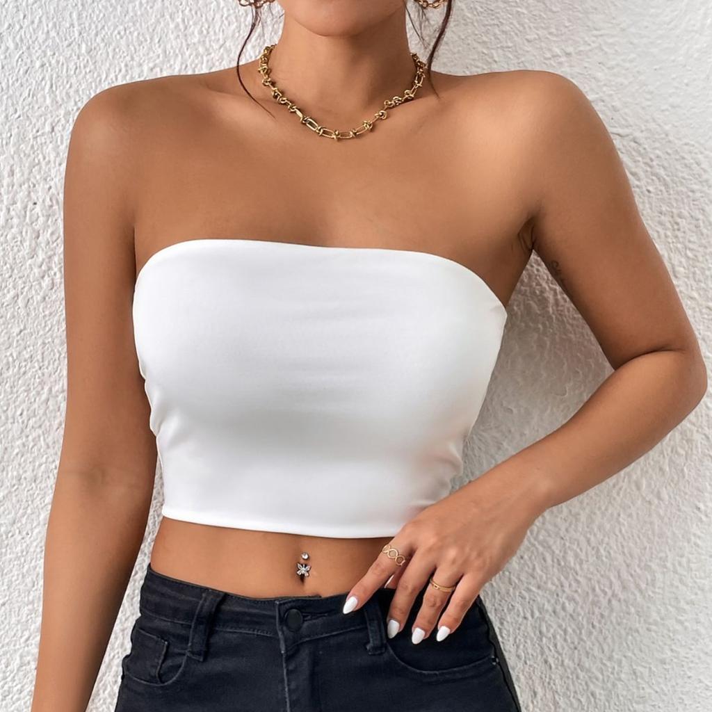 Damen Einfarbiger Alltäglicher Casual BH, Stoßfester und Anti-Hänge-BH, Ohne Stahlbügel, Damen Brustwickel, Geeignet zum Tragen zu jeder Jahreszeit