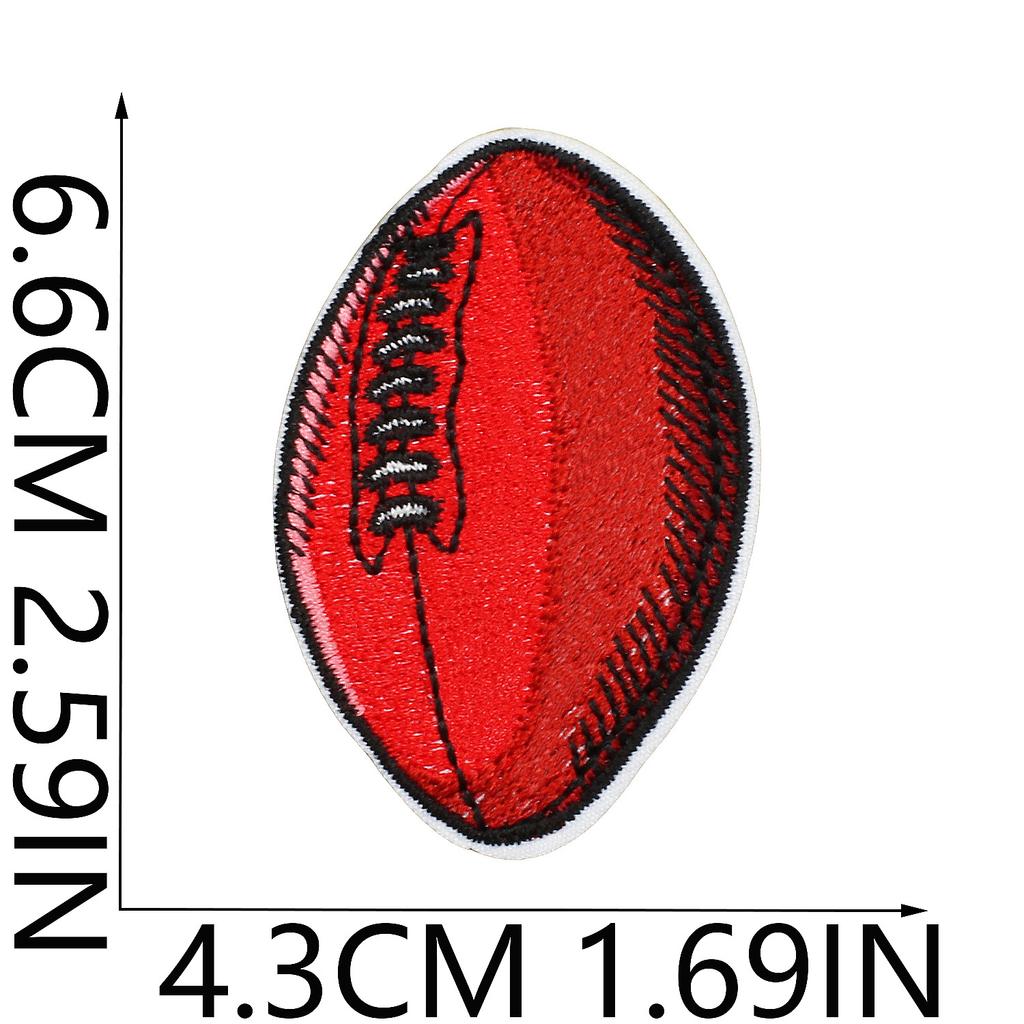 Star Watermelon Embroidery Cloth Sticker Football Patch Sticker Clothes Decoration Basketball Mushroom Shrimp Computer Embroidery Chapter Sticker