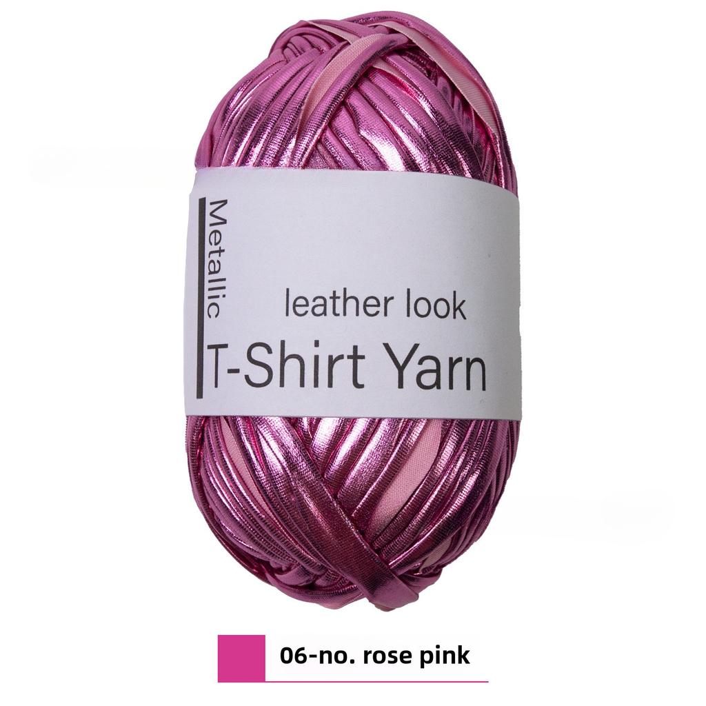 Metallic T-shirt Yarn Metallic Gloss Cloth Line DIY Hand-woven Wool Ball