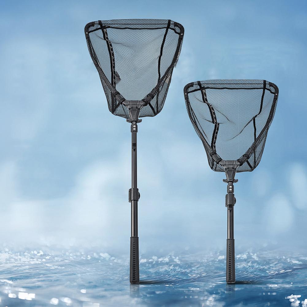 Fishing Landing Net Folding Fishing Net Telescopic Handle Collapsible Landing Net Fish Landing Net Fishing Accessories