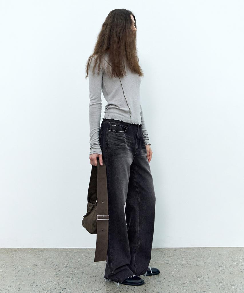 INSILENCE WOMEN Natural Washed Denim Black