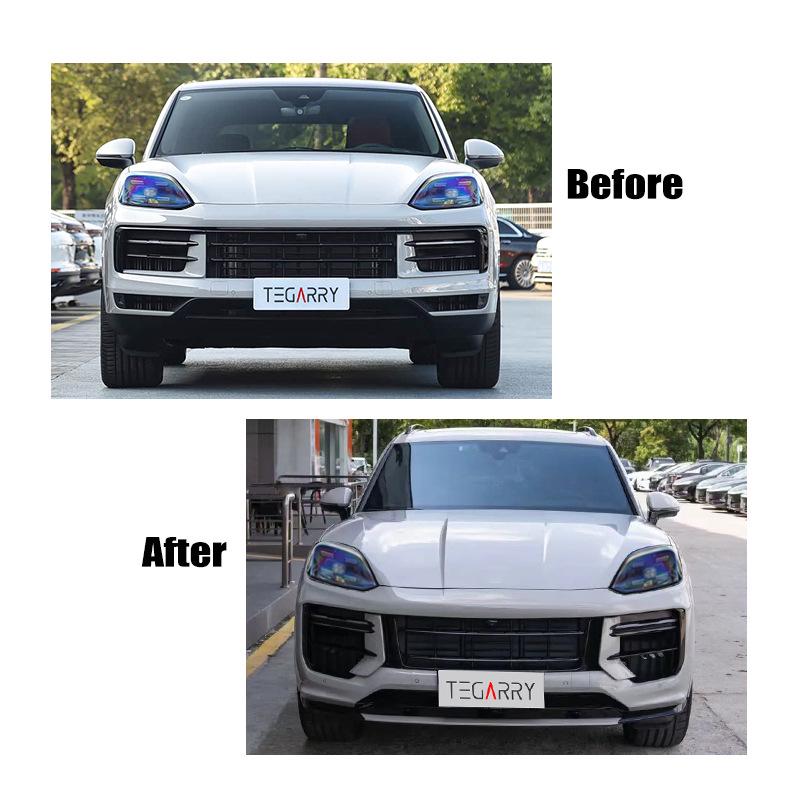 Porsche Cayenne 24-Model 9Y0.2 Turbo Front & Rear Bumper Upgrade Kit - Original Hole Fit