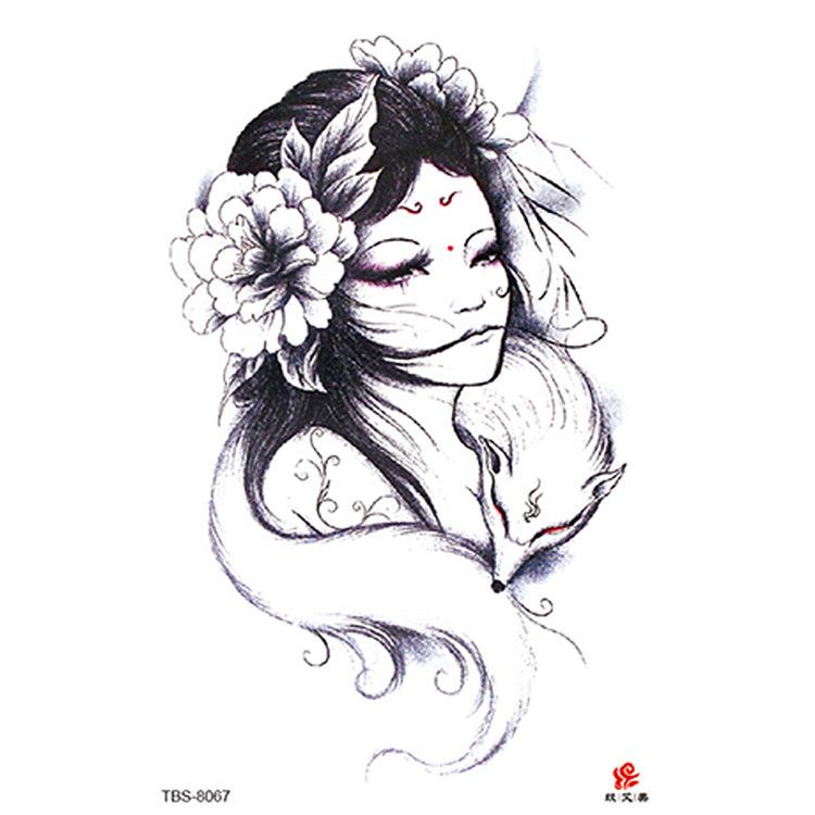 High Quality Waterproof Women's Sexy Flower Animal Tribal Temporary Body Art Tattoos Tattoo Stickers