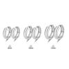 Elegant Titanium Steel Hoop Earrings for Women - Lightweight, Luxurious, Round & Colorfast Accessories