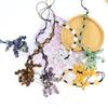 Car Crystal Pendant Natural Quartz Stone Rearview Mirror Ornaments Seven Chakra Heart-shaped Hanging Styling Accessories