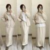 Cross-border European and American Autumn New Hooded Sports Zipper Jacket Lazy Hip-wrapped Korean Skirt Women's Clothing