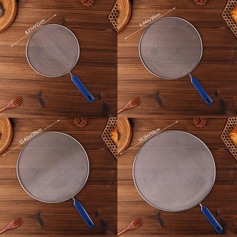 Grease Splatter Screen Guards Mesh Stainless Steel Anti Splatter Guard Oil Net Splash Cover Pan Pot Frying Oil Cooking Cover