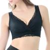 New Shaping Smooth Lace Heartful Cup Bra M [Bradelis York] Non-wired Bra, 25, Black,