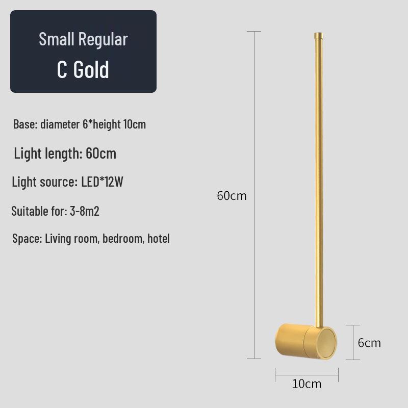 Creative Minimalist LED Wall Light for Hallway, Bedroom, Living Room, Study, and Staircase