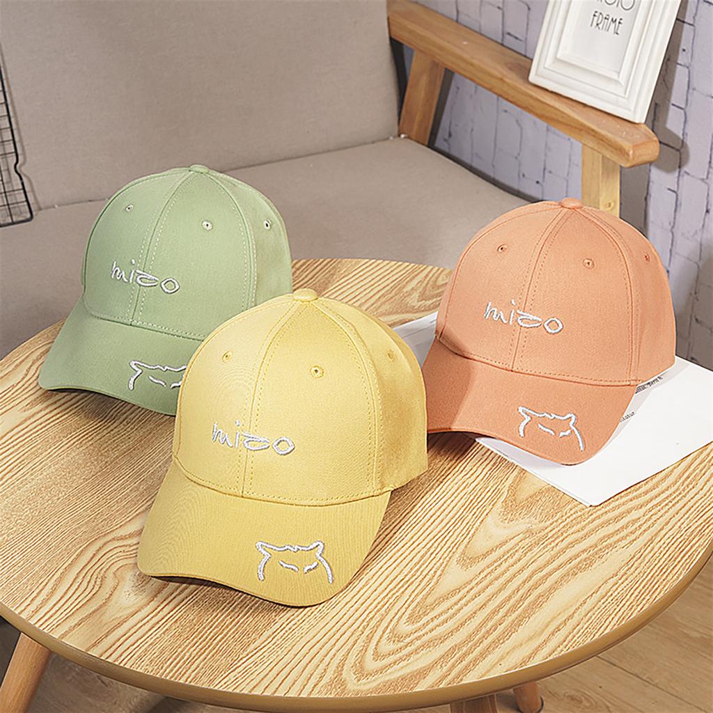 Tongue Duck Blocking UV Protection Sun Women For Hat Baseball Stitching Embroidered Cat Ricygvm Hats Cute Letter Peaked Cap Unisex Solid Color