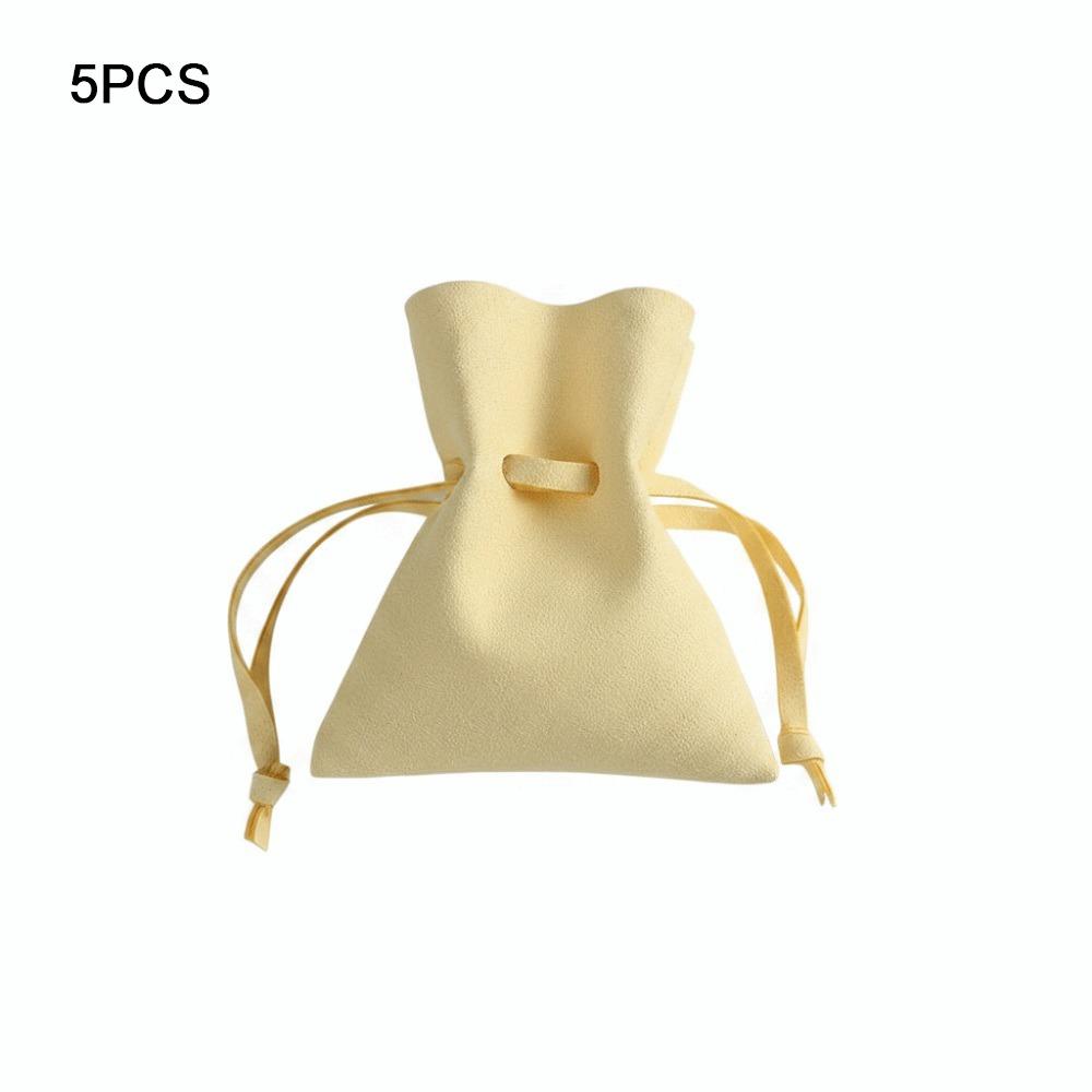 

Compact Storage Microfiber Pouch Microfiber Material Organizer Bag Wedding Favors жовтий