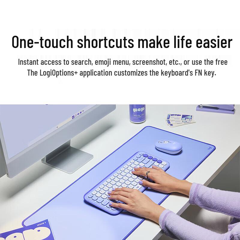 Logitech POP ICON COMBO Wireless Keyboard and Mouse Set