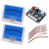 TS DB90A L 2PCS VU Meter Sound Level Meter Driver Board with Backlight for DIY Recording Studio